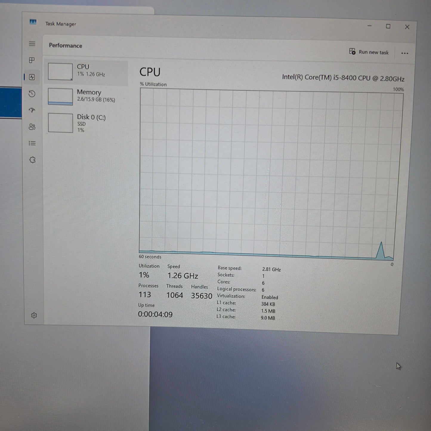 Lenovo ThinkCentre M720S Core i5-8400 16GB RAM 256GB