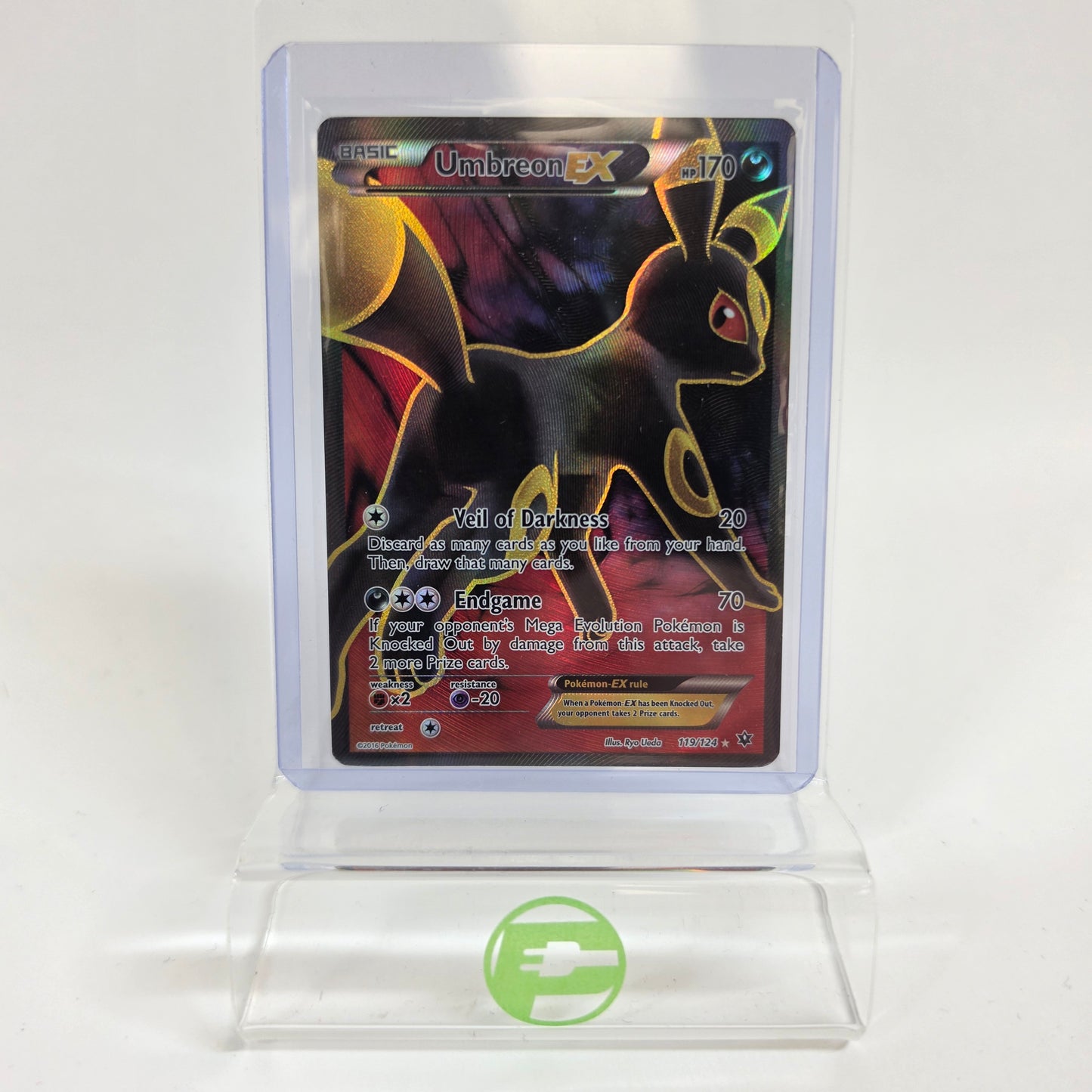 Pokémon TCG Fates Collide Umbreon EX 119/124 Holo Textured English