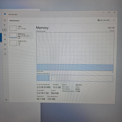 Lenovo ThinkCentre M720S Core i5-8400 16GB RAM 256GB